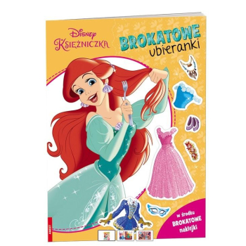 Disney Księżniczka. Brokatowe ubieranki